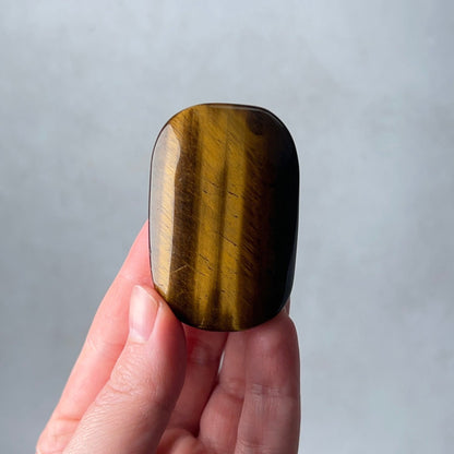 Tiger Eye Palm | Tigers Eye Crystal Palm Stone