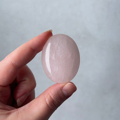 Rose Quartz Palm | Rose Quartz Crystal Palmstone