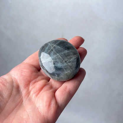 Purple Pink Labradorite Palm | Labradorite Crystal Palm Stone