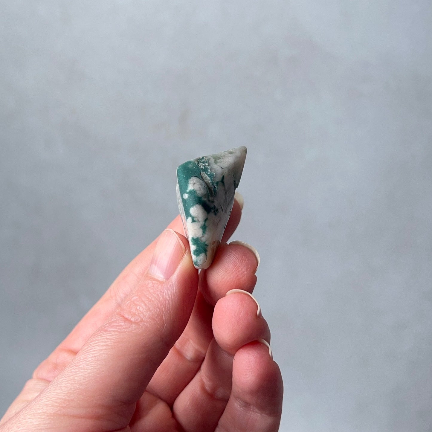 Rare Blue Flower Agate Crystal | Green Flower Agate Freeform