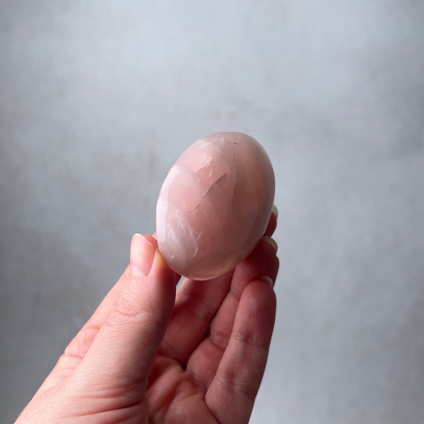 Rose Quartz Palm | Rose Quartz Crystal Palmstone