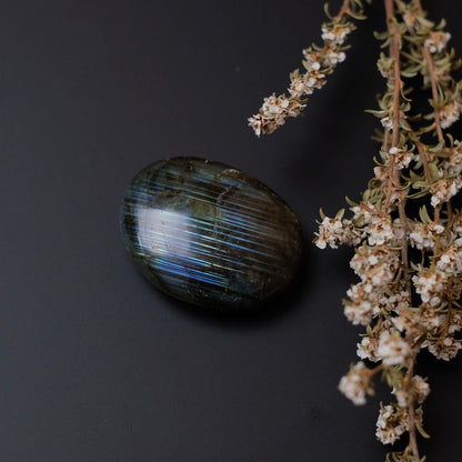 Flashy Labradorite Palm | Crystal Palm Stone