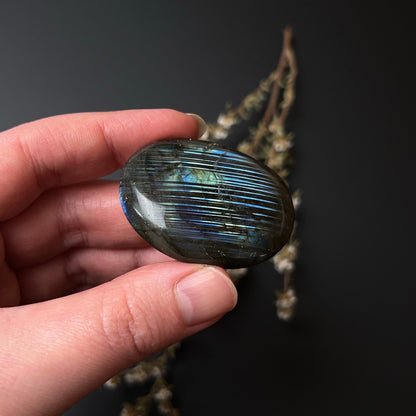 Flashy Labradorite Palm | Crystal Palm Stone