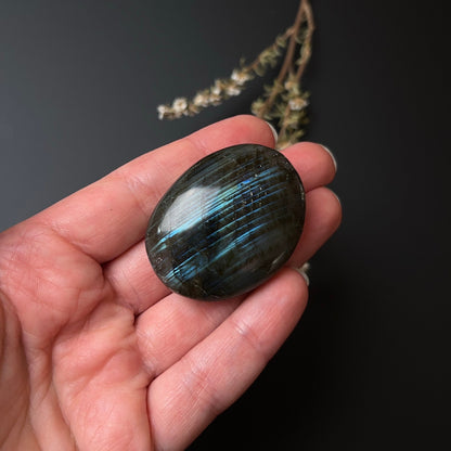 Flashy Labradorite Palm | Crystal Palm Stone