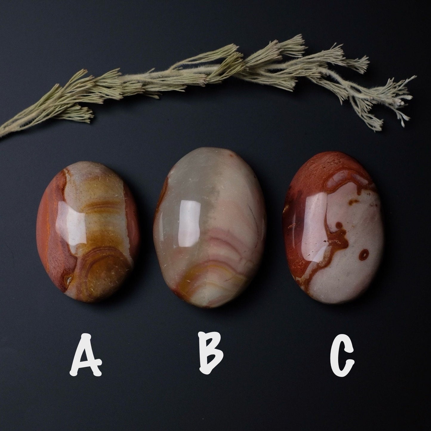 You Choose! Polychrome Jasper Palm | Crystal Palmstone