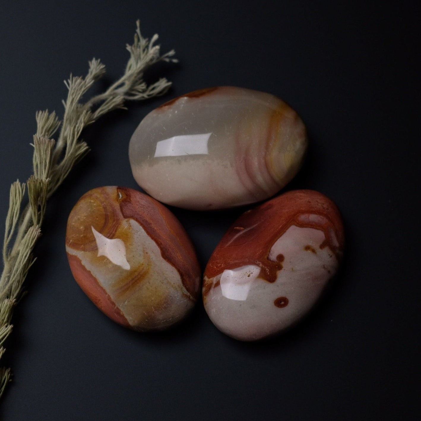 You Choose! Polychrome Jasper Palm | Crystal Palmstone