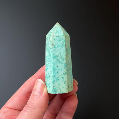 Peruvian Chrysocolla Point | Blue Chrysocolla Crystal Tower