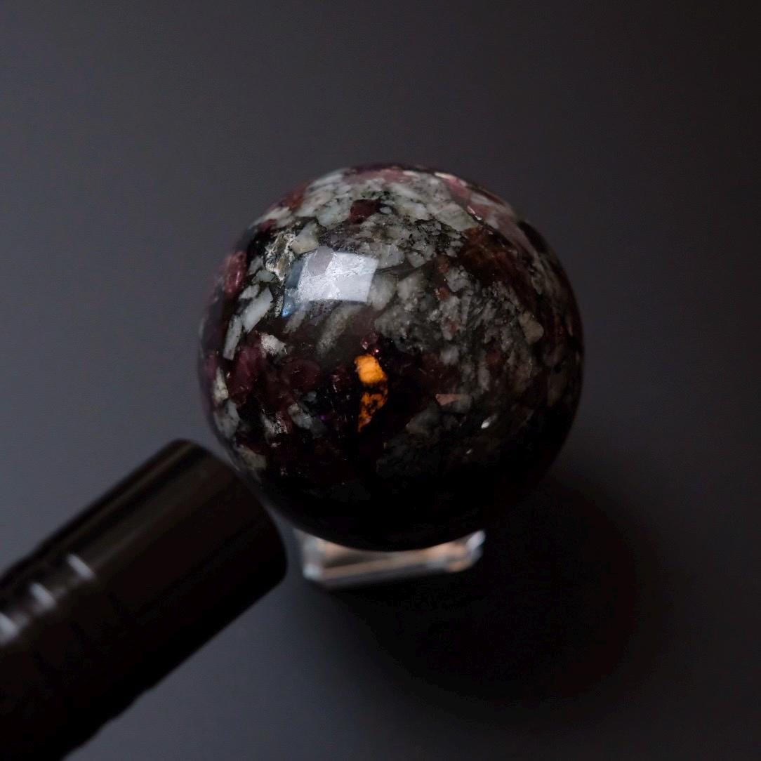 Rare Eudialyte Sphere | Russian Eudialyte Crystal Sphere