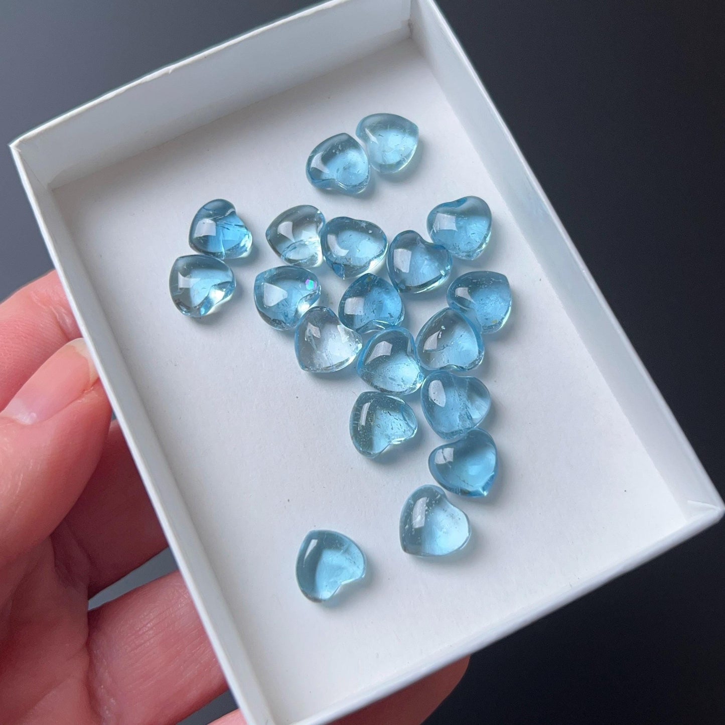 Rare Blue Topaz Heart | Topaz Crystal Heart