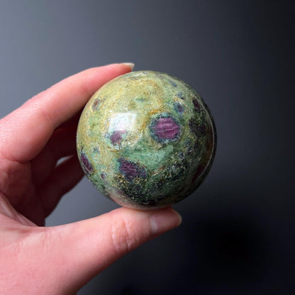 Ruby Fuchsite Sphere | Ruby Kyanite Crystal Sphere