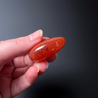 Carnelian Pocket Stone | Orange Carnelian Tumbled Crystal