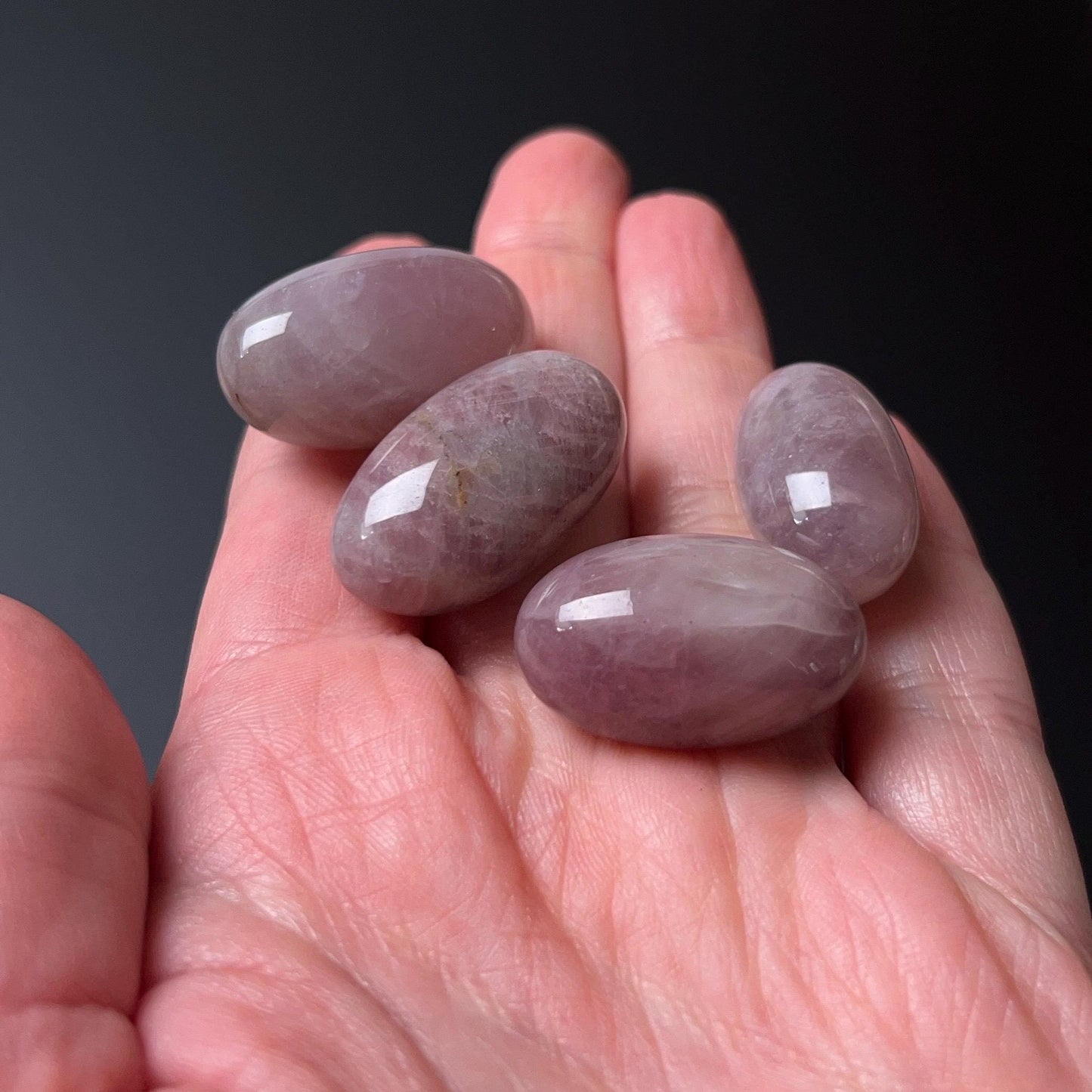 Purple Rose Quartz Shivas | Lavender Rose Quartz Shiva Lingam Crystal