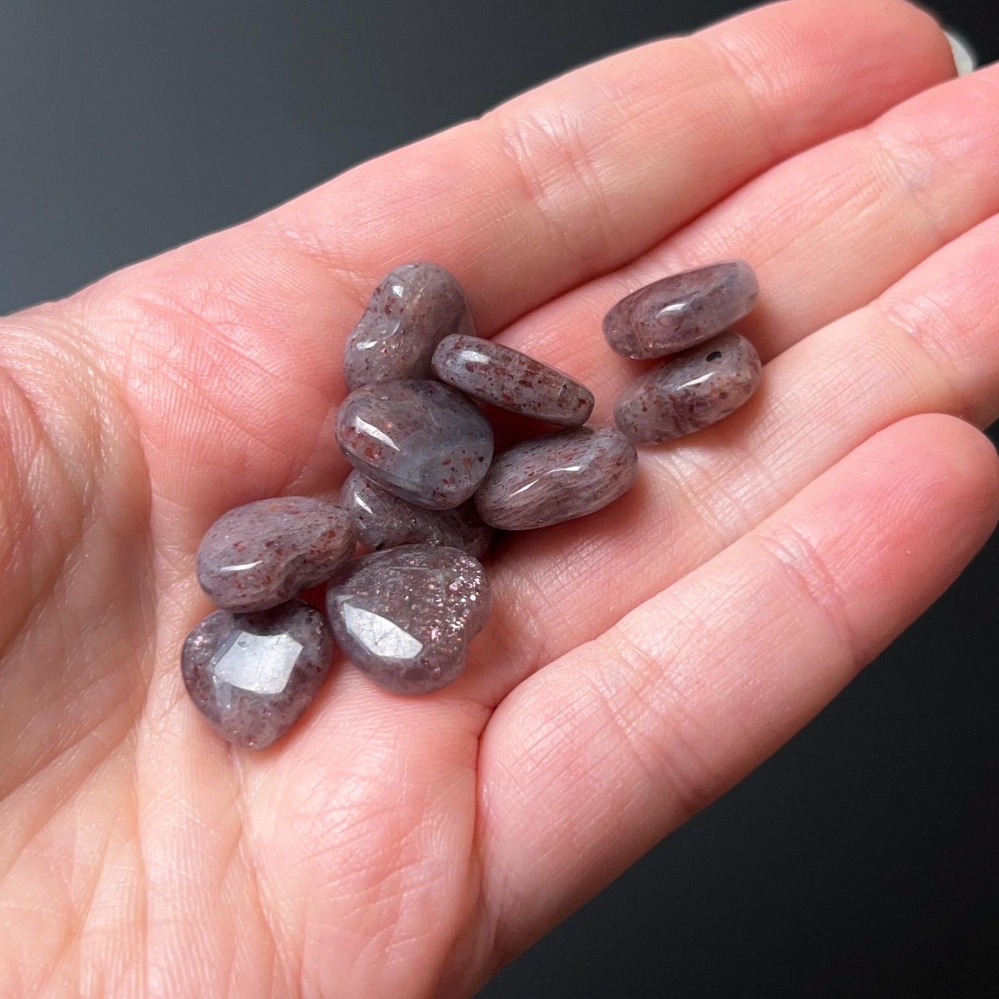 Blood Iolite Hearts | Mini Iolite Crystal Hearts