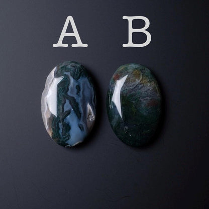 Moss Agate Palm Stone | Moss Agate Crystal Palmstone