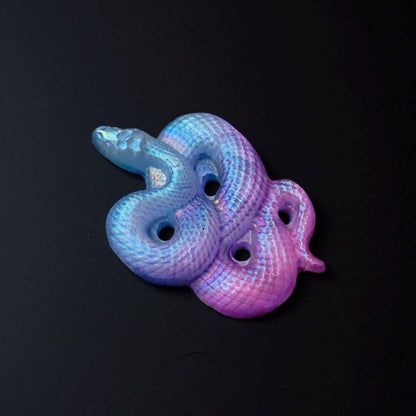 Aura Selenite Snake Carving | Crystal Snake
