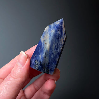 Pink Sodalite Point | Blue Sodalite Crystal Tower