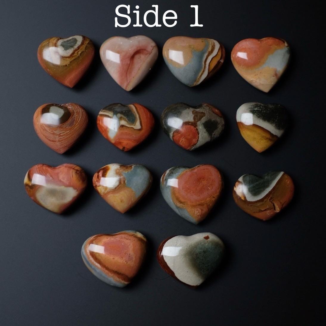 You Choose! Polychrome Jasper Hearts | Jasper Crystal Heart