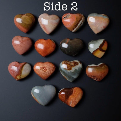 You Choose! Polychrome Jasper Hearts | Jasper Crystal Heart