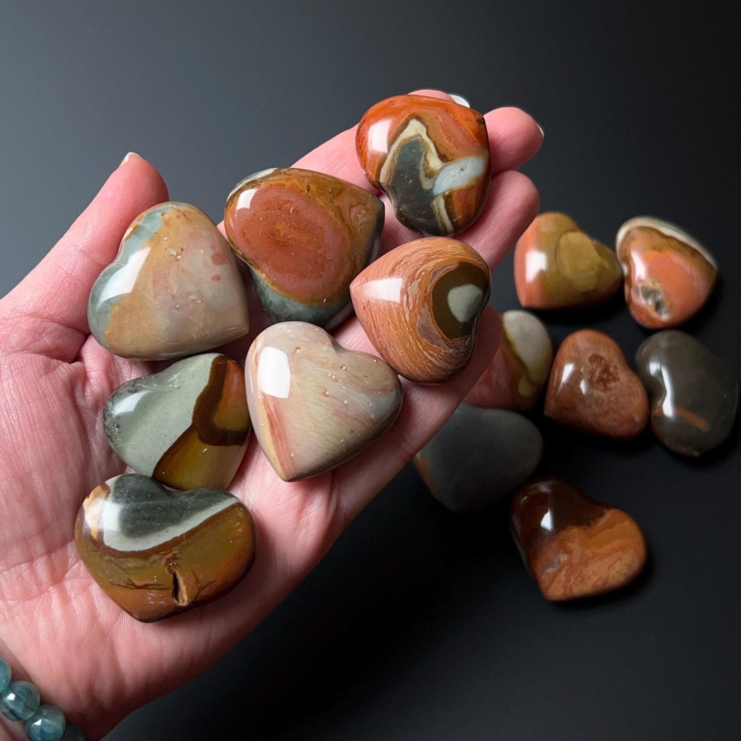 You Choose! Polychrome Jasper Hearts | Jasper Crystal Heart