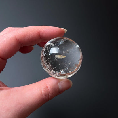 Clear Quartz Sphere w. Rainbows | Quartz Crystal Sphere