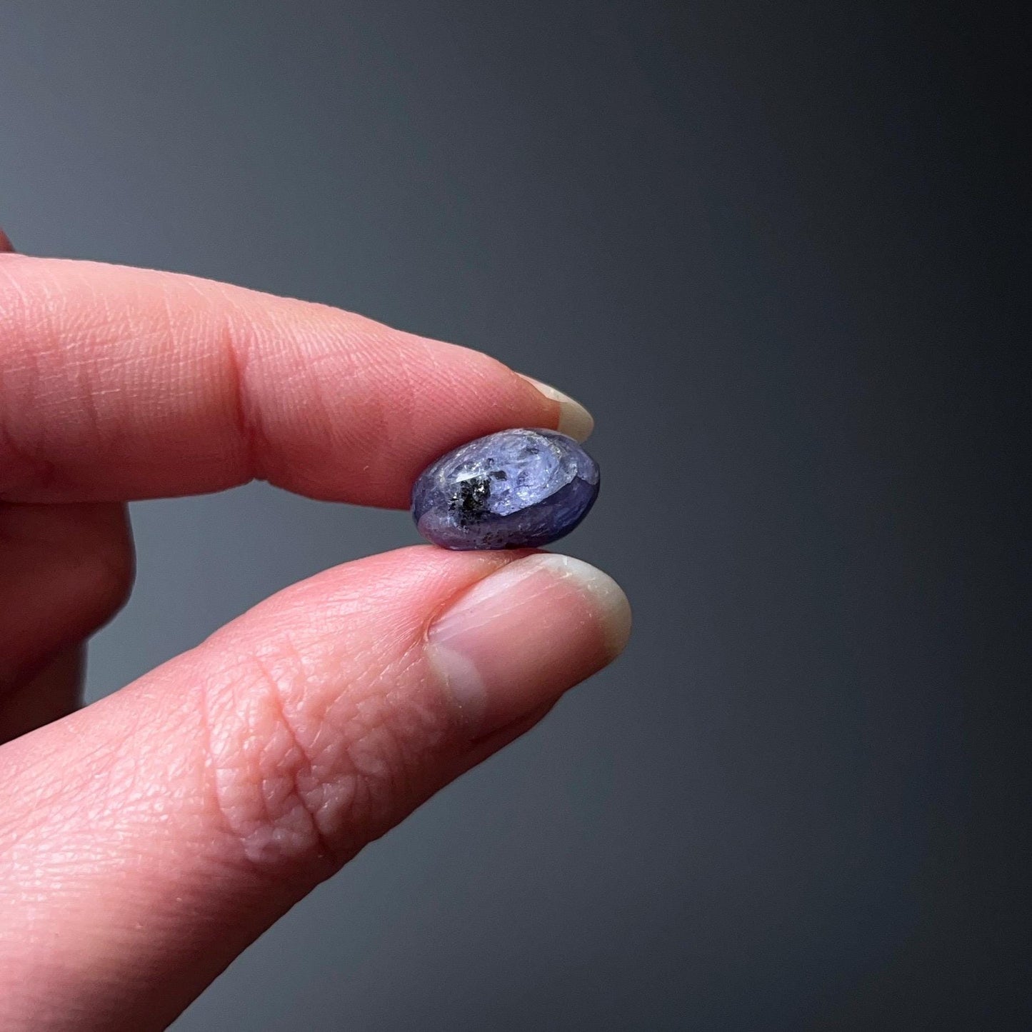 Gem Tanzanite Tumble | Translucent Tanzanite Tumbled Crystal