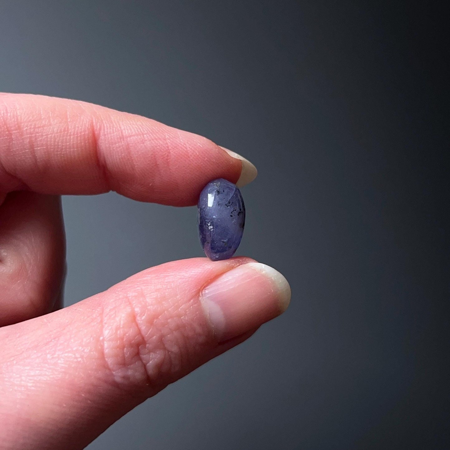 Gem Tanzanite Tumble | Translucent Tanzanite Tumbled Crystal