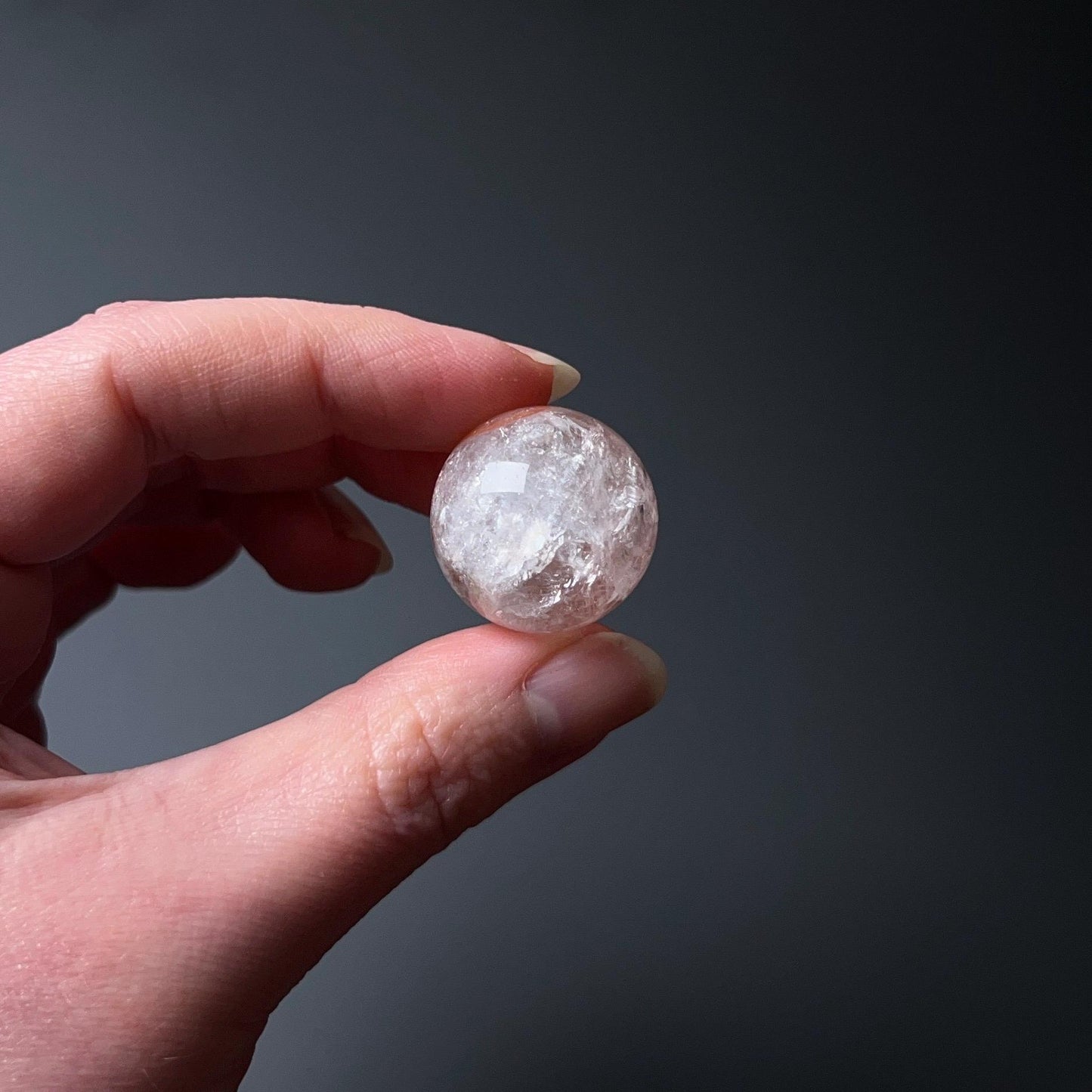 Hematoid Quartz Sphere | Fire Quartz Crystal Sphere