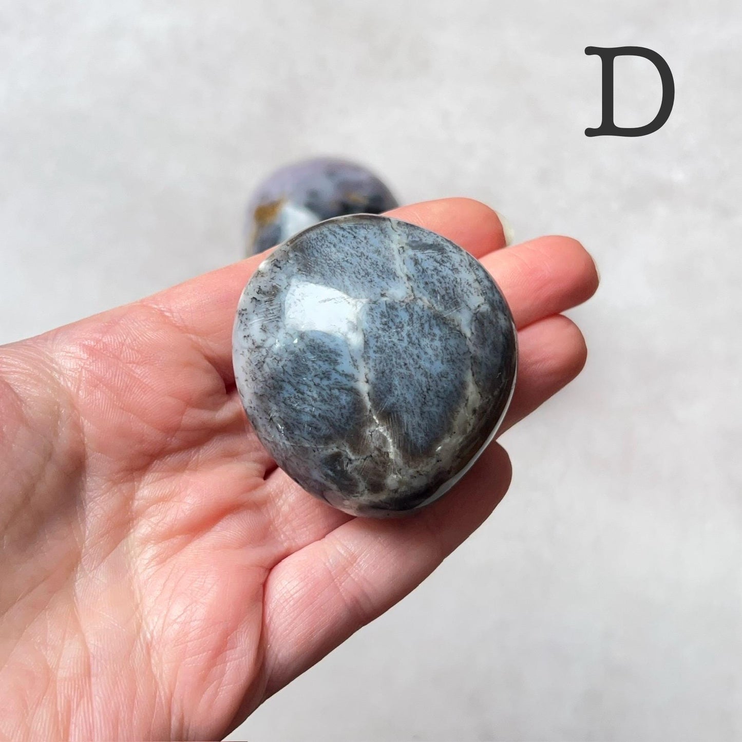 Merlinite Palms | Dendritic Opal Crystal Palmstone