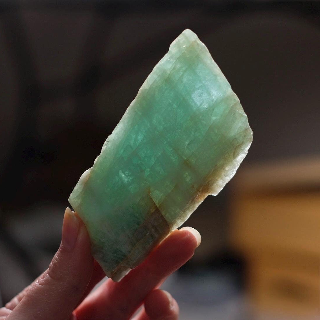 Australian Aquamarine Slab | Polished Aquamarine Crystal Slab