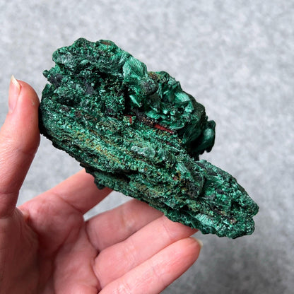 Large Velvet Malachite Specimen | Fibrous Malachite Natural Crystal