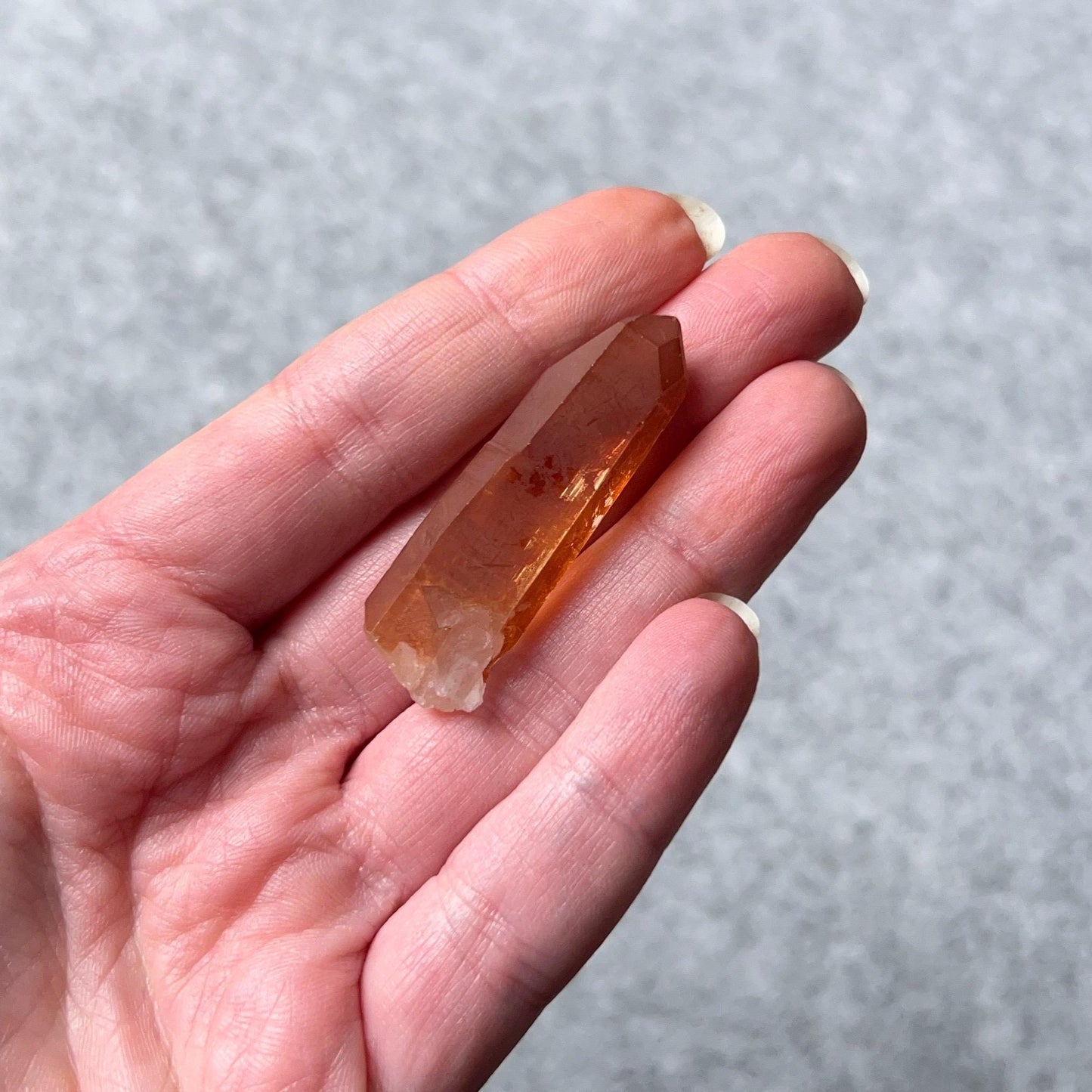 Tangerine Quartz Point | Orange Quartz Crystal Point