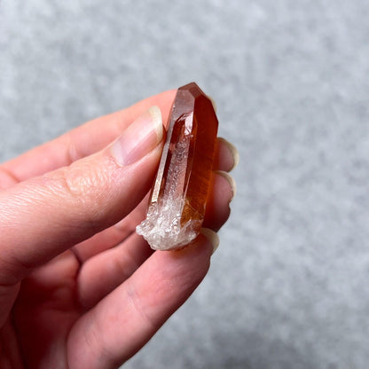 Tangerine Quartz Point | Orange Quartz Crystal Point