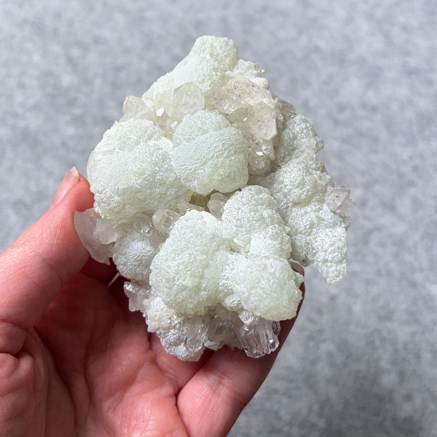 Prehnite & Quartz Cluster | Prehnite Natural Crystal Specimen