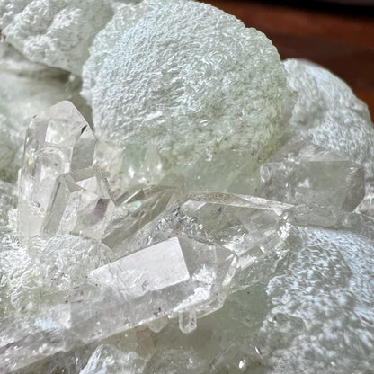 Prehnite & Quartz Cluster | Prehnite Natural Crystal Specimen