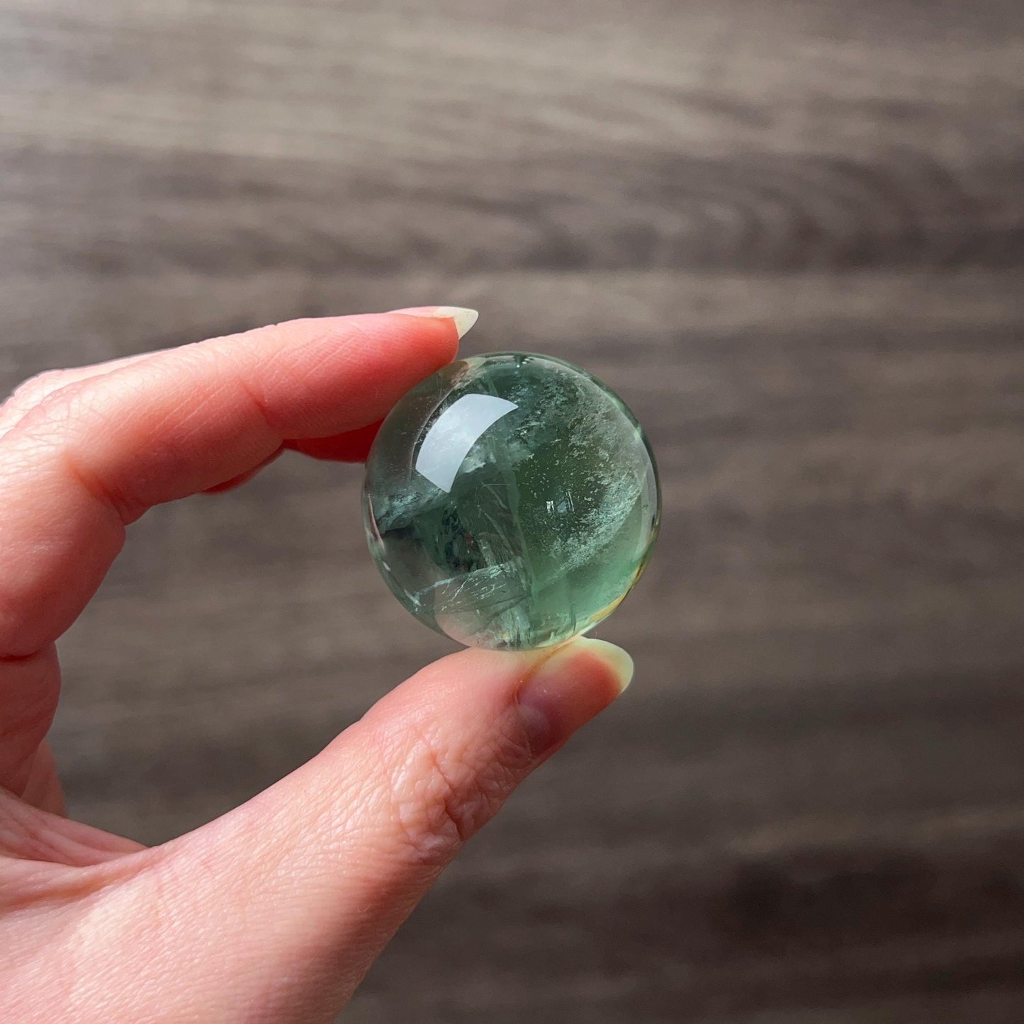 Gemmy Fluorite Sphere | Green Fluorite Crystal Sphere