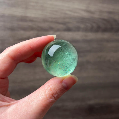 Gemmy Fluorite Sphere | Green Fluorite Crystal Sphere