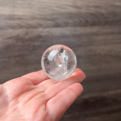 Clear Quartz Sphere w. Rainbows | Quartz Crystal Sphere