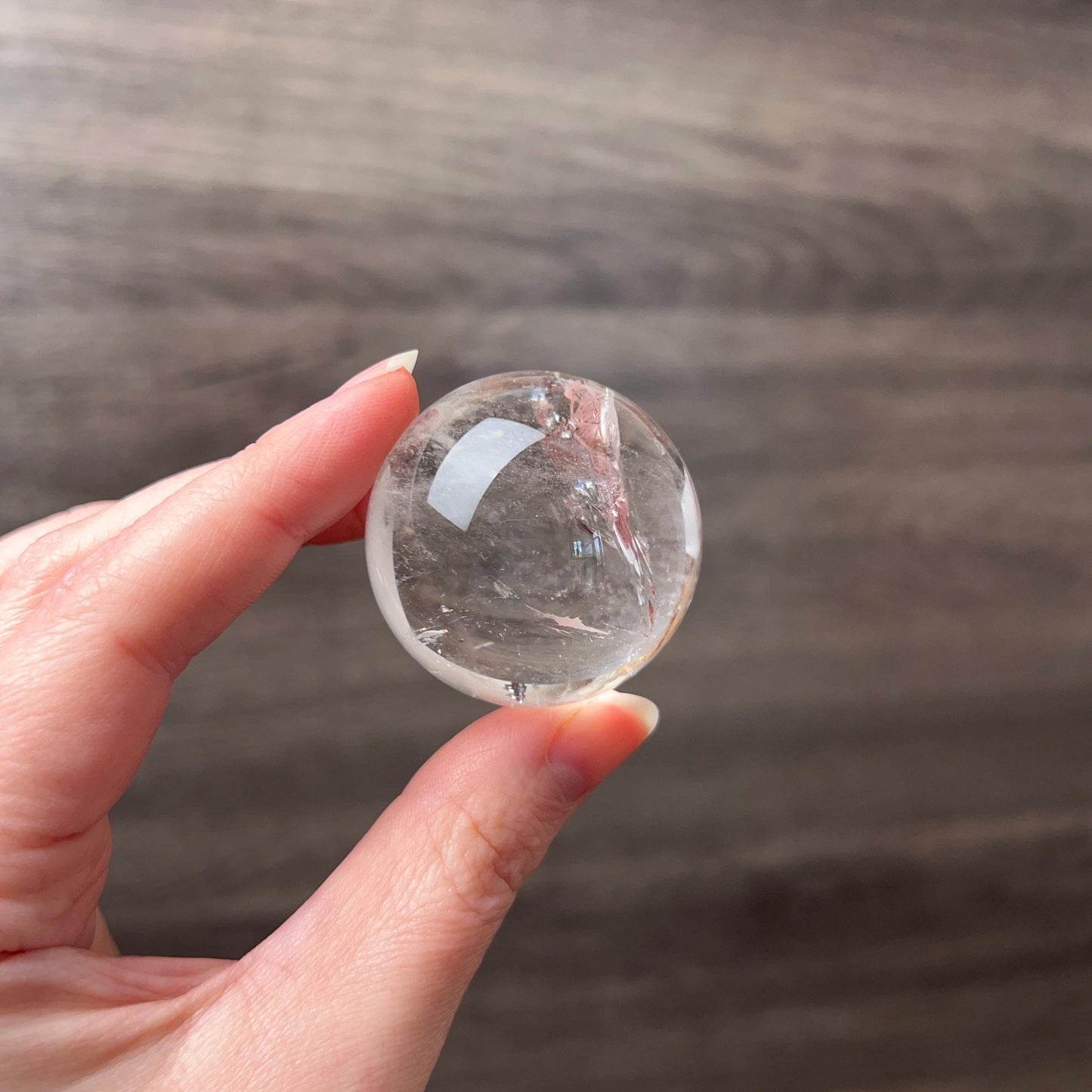 Clear Quartz Sphere w. Rainbows | Quartz Crystal Sphere