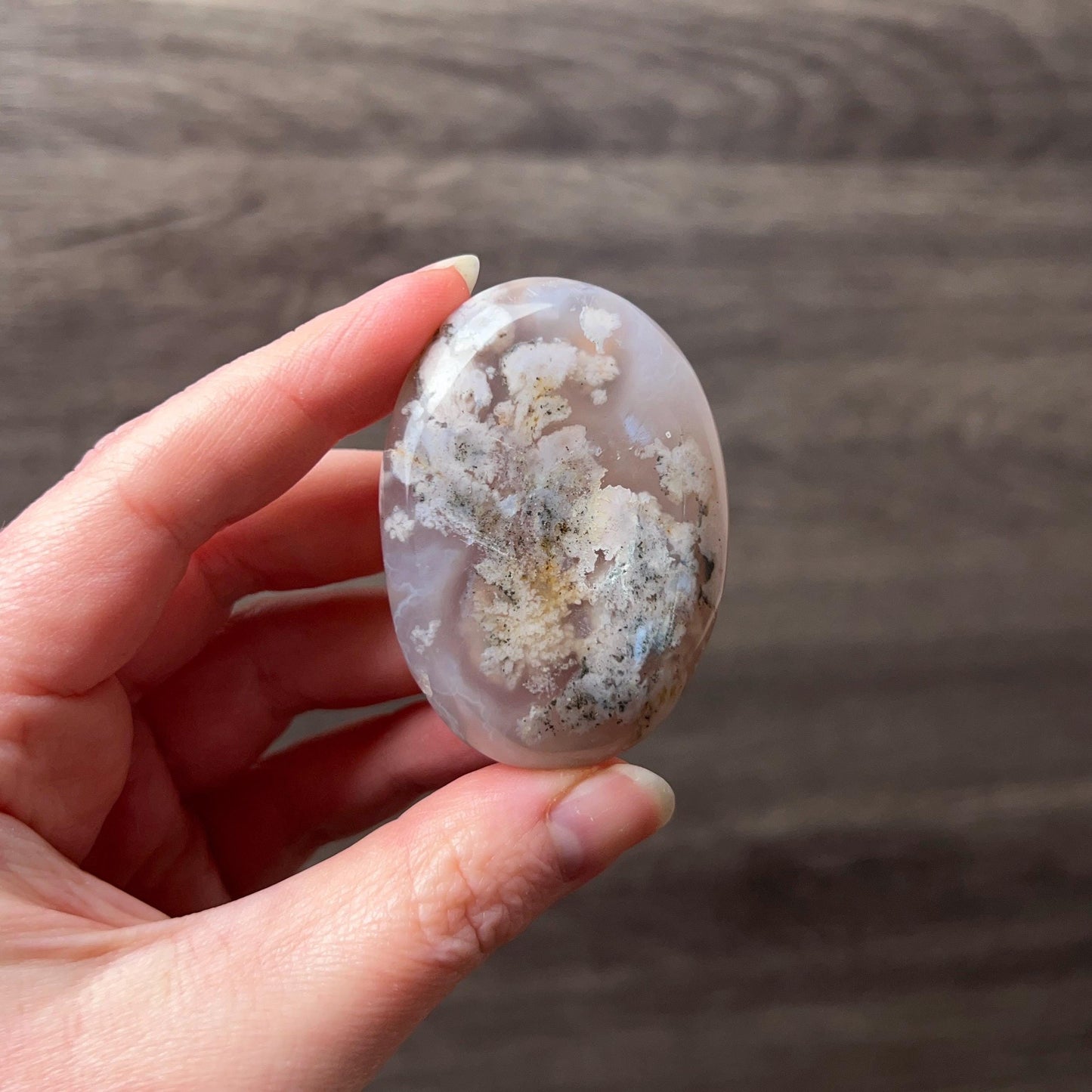 Flower Agate Palm | Flower Agate Crystal Palm Stone