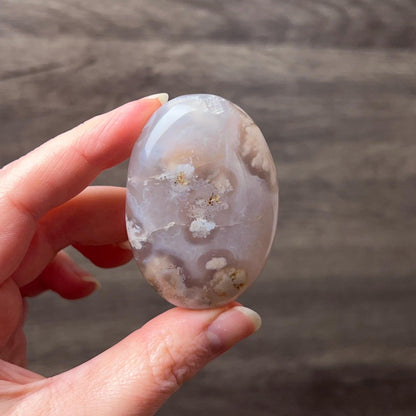 Flower Agate Palm | Flower Agate Crystal Palm Stone