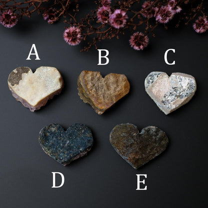 You Choose! Druzy Amethyst Heart | Geode Amethyst Crystal Heart