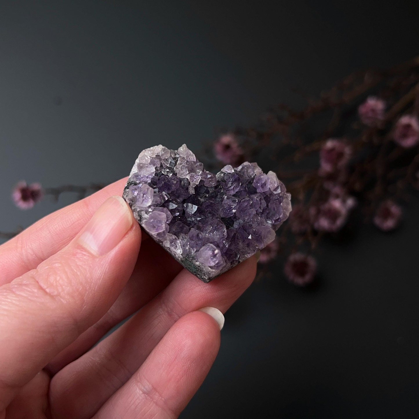 You Choose! Druzy Amethyst Heart | Geode Amethyst Crystal Heart