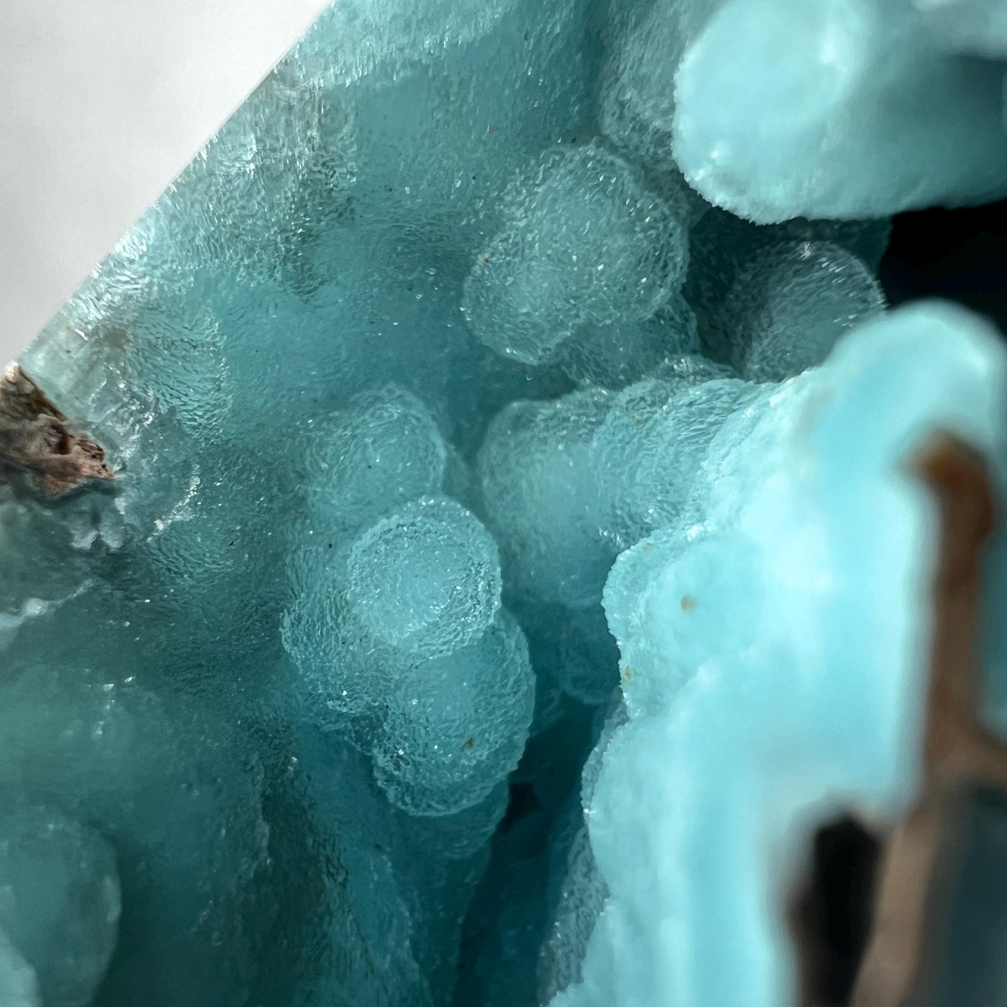 Druzy Hemimorphite Tower | Blue Botryoidal Hemimorphite Point