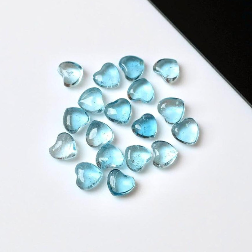 Rare Blue Topaz Heart | Topaz Crystal Heart