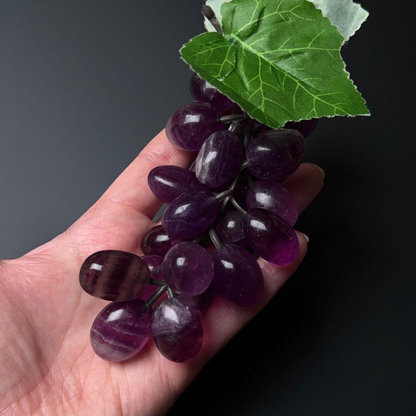 Fluorite Grape Bunch | Unique Artificial Crystal Grapes