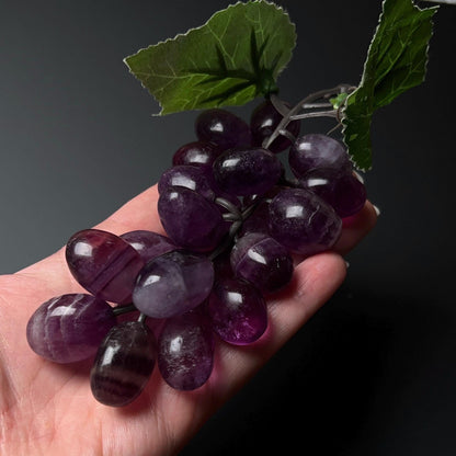 Fluorite Grape Bunch | Unique Artificial Crystal Grapes