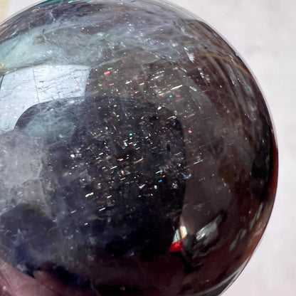 Blood Iolite Sphere | Sunstone Iolite Crystal Sphere