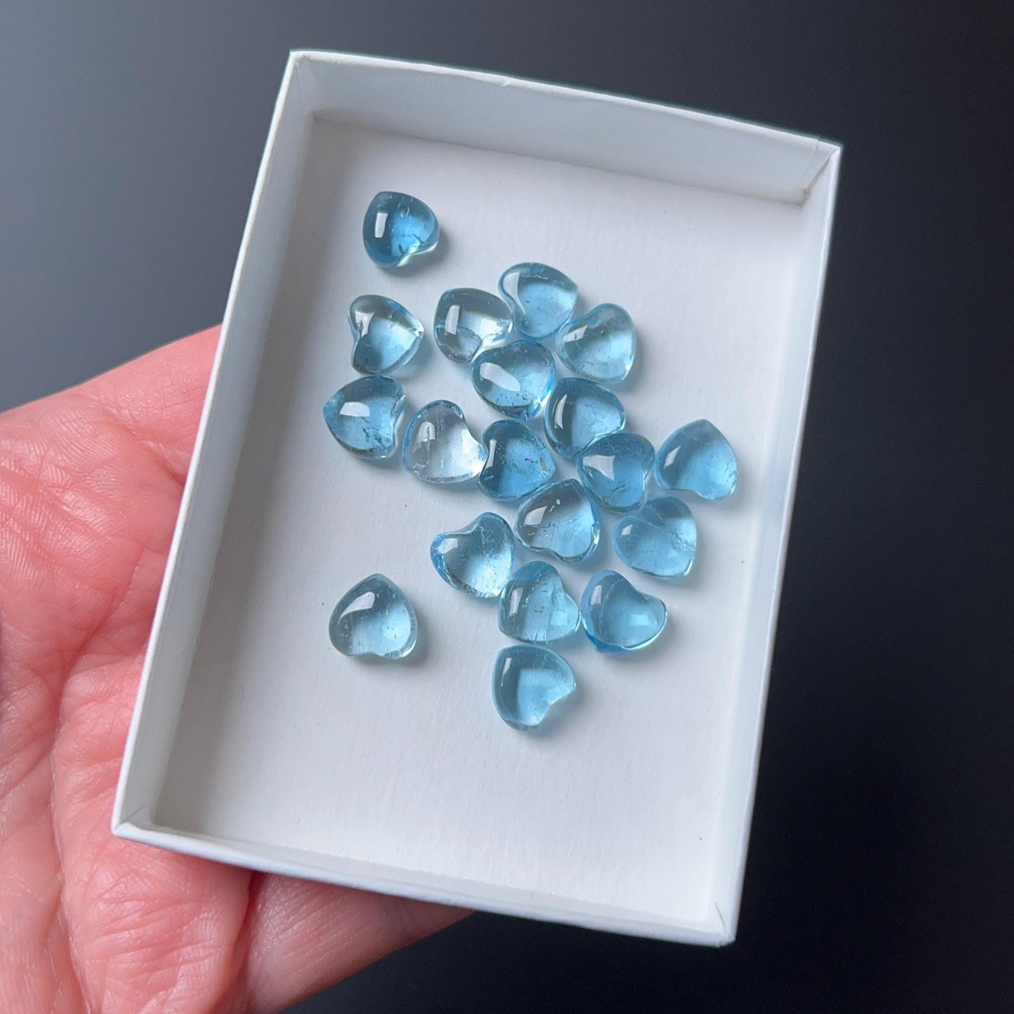 Rare Blue Topaz Heart | Topaz Crystal Heart