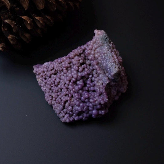 Purple Grape Agate Chunk | Botryoidal Chalcedony Crystal Cluster