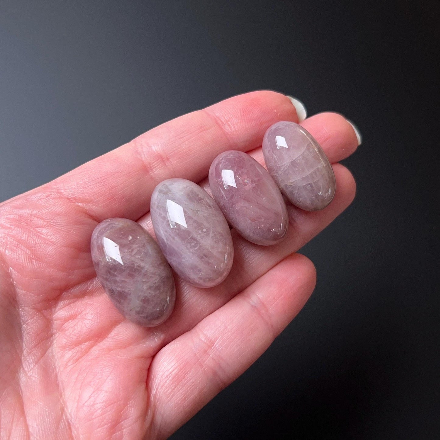 Purple Rose Quartz Shivas | Lavender Rose Quartz Shiva Lingam Crystal